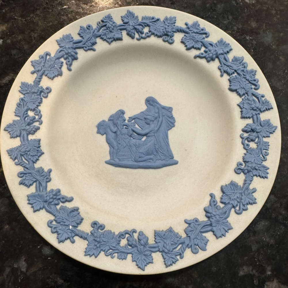 Wedgwood Blue and Cream Accent Plate